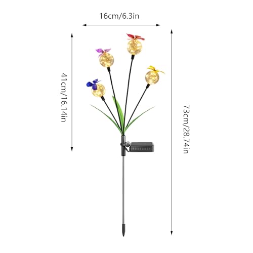 Luces solares para jardín exterior con sensor inteligente de iluminación 6