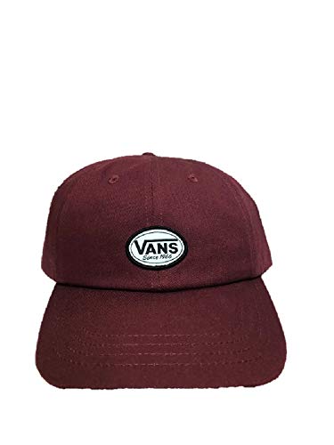 Vans Apparel Gorra de béisbol ajustable para hombre, color burdeos, talla única