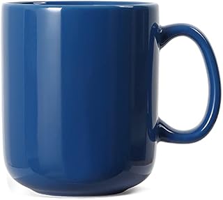 20 OZ Large Coffee Mug, Smilatte M016 Plain Ceramic Boss Big Tea Cup with Handle for Dad Men, Blue