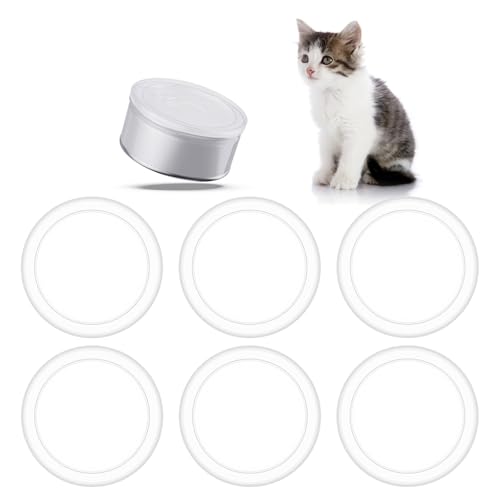 6 Stück Dosendeckel,Deckel für Dosen,Waschbar Dosendeckels Deckel für Katzen & Hundefutter Dosen Transparent Dosendeckels Wiederverwendbar Konservendosen Decke zum Katzenfutter Tierfutterdosen-75mm