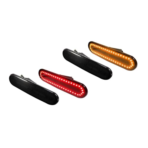 LDAUTOPS Smoke Front Amber Rear Red Side Marker Lamp Ep3 3Dr Black ABS Housing Bulbs 2002-2005 for Honda for Civic SiR 2002-2004 & Si 2002-2005 -40-60 Centigrade Degree-Work Temperature 12 V