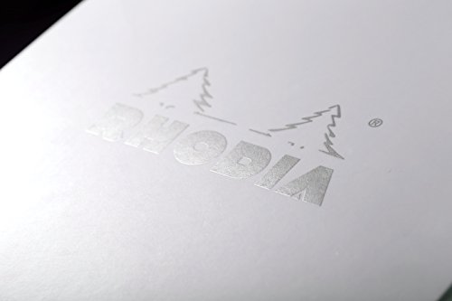 Bloc de notes N°12 Rhodia 80 feuilles lignées blanc cf12201 - 5