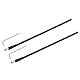 QUARKZMAN 2er Pack Gitarren-Doppelstab, 380mm Low-Profile Gitarrenstab mit 4mm L-Schlüssel, Werkzeuge für Gitarrenhalsreparatur und -einstellung, Schwarz