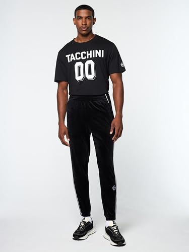 Sergio Tacchini Lioni Velour Track Pant- Black Beauty2