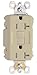 2097TRLACC4 20A Duplex Self Testing Tamper Resistant GFCI Receptacle44; Light Almond
