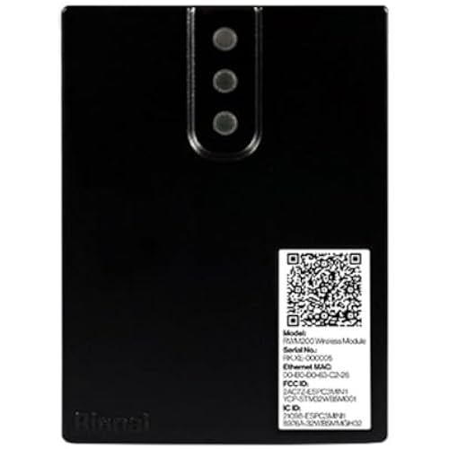 Rinnai RWM200 WiFi Control Module for Tankless Water Heater, Black, Smart Phone Control, Indoor Installation