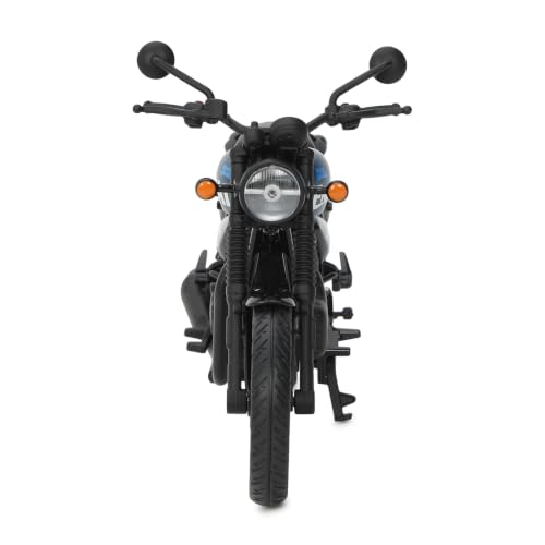 Image of Royal Enfield Hunter 350 Scale Model | 1:12 Diecast Metal & Plastic | Working Suspension & Side Stand | Steerable Handlebars | Free-Rolling Wheels | Authentic Mirrors|Collectors Essential Rebel Blue