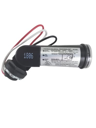 Outdoor Conduit Lighting Control With Photocell And Swivel Mount (Hardwired, Black), Photocell Light Sensor For Outdoor Lighting, Defiant Outdoor Timer, Ez-349A #TOP1