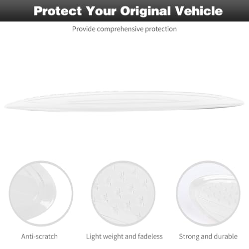 Image of CheroCar for F150 Emblem Cover Trim,Logo Back Badge Decoration Cover Trim Compatible with Ford F150 F-150,White