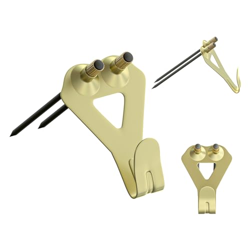 Image of 50 lb Picture Hangers, High-Caliber, Reusable, 20 Set Multipurpose Picture Hanging Kit with Nails, Ideal for Wall Art, Frames, Clocks, and Office Decor on Drywall or Wood inch