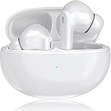 イヤホン bluetooth ワイヤレスイヤホン BUSAX 2026新型モデル ブルートゥースイヤホン 接続瞬時 Hi-Fi Type-C急速充電 ぶるーとぅーす イヤフォン 小型/軽量 WEB会議/運動/ゲーム/テレワーク/通学/通勤/スポーツ/音楽用iPhone/Android対応 (ホワイト03)