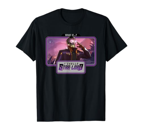 Marvel WHAT IF...? T'Challa Star-Lord Landscape T-Shirt