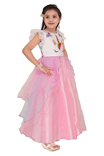 Image of My Lil Princess Girls' Dress Unicorn Ball Gown N 20 3-4 Years White