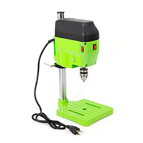 LYNICESHOP Mini Electric Drill Press, Bench Small Electric Drill Machine Portable Corded Electric Bench Drill Press Stand Precision Drilling for Drilling Expanding and Reaming on Metals Woods (480W)