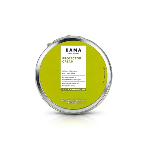 Bama Protector Cream – Lederpflegecreme - Pflege für geöltes und gewachstes Leder, Pflegemittel für Outdoor-Schuhe, universelle neutrale Formel, mattes Finish – 100 ml