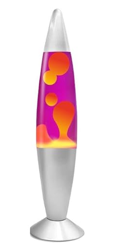Dwd Violet Liquid Orange Wax 16 Inch Lamp For Relaxation Peace Liquid Motion Rocket Novelty Desk Lamp Retro Nostalgia Relaxing Mood Light Smooth Slow Motion Wax Therapeutic Sensory (Violet Liquid Orange Wax)