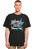 mt upscale dopamine paradise oversize tee t-shirt, nero, xl unisex-adulto