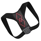 VICASKY Verstellbarer Haltungskorrektor Buckelkorrekturgürtel aus Pu Leder und Nylon Ergonomischer Sitz Haltungstrainer für Damen und Herren Unsichtbare für Alltag und Büro