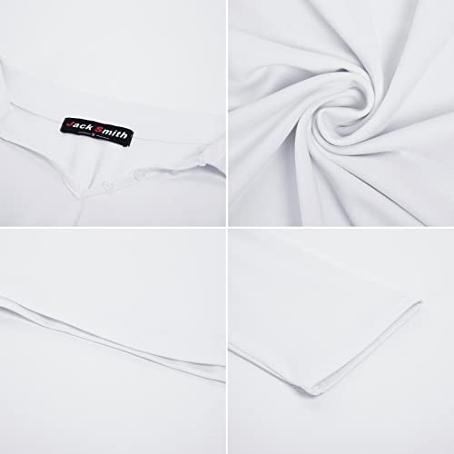 White Polo Shirts For Women Golf Shirt Women's Moisture Wicking Performance Golf Polo Shirt(S,White) #TOP6