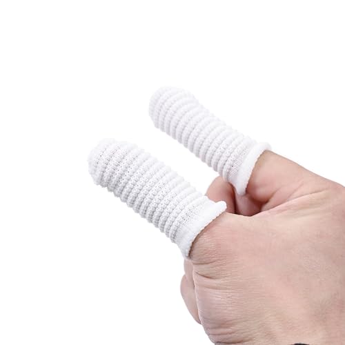 Image of 10 Pcs Pet Finger Toothbrush - 360 Spiral Design with Knitted Polyester for Dogs & Cats, Gentle Dental Cleaning Finger Sleeve for Oral Care, Reusable Grooming Supplies
