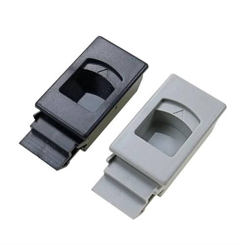 OUMIFAND Poignée cachée Boucle de porte latérale Poignée cachée PA Boucle Boîte Boucle ABS 1 pièce (noir) – vue 3