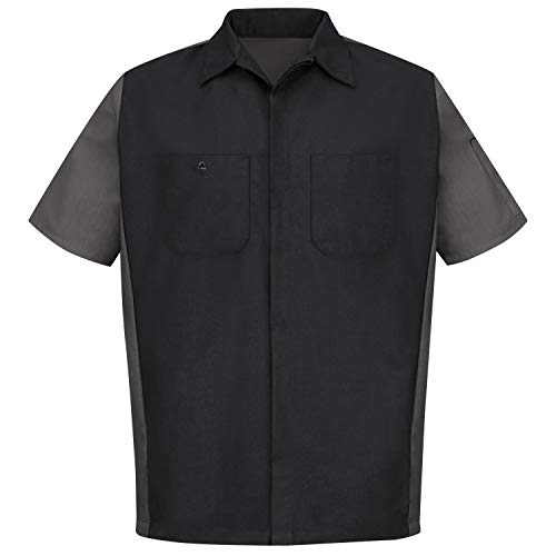 Image of Red Kap Short Sleeve Two-Tone Crew Shirt