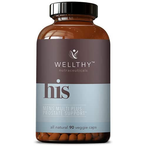 Wellthy HIS Multivitamin for Men, Plus Prostate Support - Prostate Supplements for Men - All Natural MenΓ’β¬β’s Daily Multivitamin - 90 Vegetarian Capsules Wellthy HIS Multivitamin for Men, Plus Prostate Support - Prostate Supplements for Men - All Natural MenΓ’β¬β’s Daily Multivitamin - 90 Vegetarian Capsules