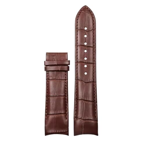 Générique Bracelet de montre compatible avec Tissot COUTURIER T035 T035617 627 T035439, 22 mm, 23 mm, 24 mm, boucle brossée, cuir de veau(Brown-no...