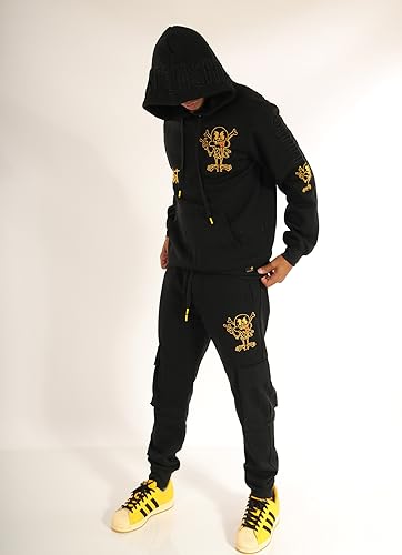 SCREENSHOT FLEECE HOODIE 3202 Mens Urban Streetwear Graffiti Embroidery Patch Fleece Pullover Hoodie Sweatshirt Top