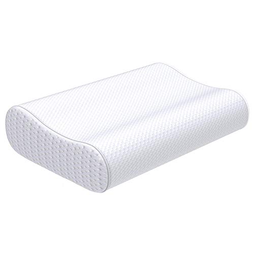 Rohi Cervical Contour Pillow - Memory Foam Chiropractic Vented Cooling Pillow - #1 Chiropractor Recommended Orthopaedic Hypoallergenic Pillows for Back and Side Sleepers