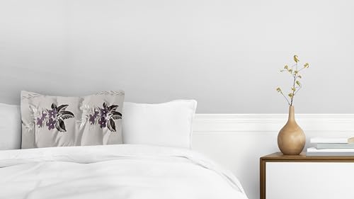 Image of 200 TC Cotton Bedsheet Set with 2 Pillow Covers | King Size Soft Breathable Wrinkle Free - Floral Printed Double Bedsheets | Bed Size 78x78x10 Inches | Pillow Covers Fit Up to 10 Inch