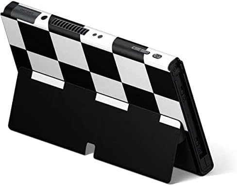 Skinit Decal Gaming Skin Compatible with Nintendo Switch OLED (2021) - Checkerboard Split Design