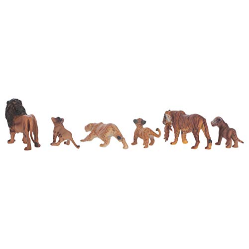 Class Collections Lion Cheetah And Tiger Families Animal Figure 5 Inch Children's Toy 6 Piece Playset #TOP1