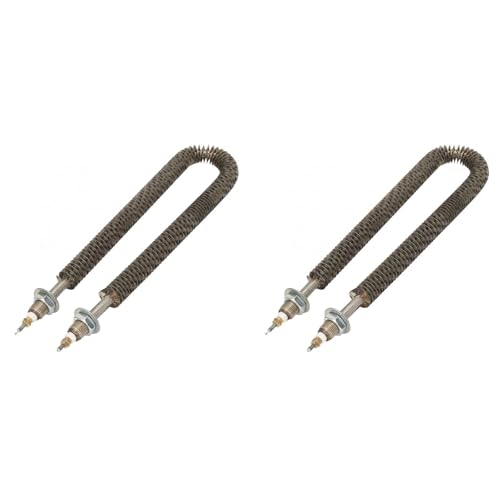 Tuyau de chauffage pour four et chauffe-eau à ailettes inox 35cm