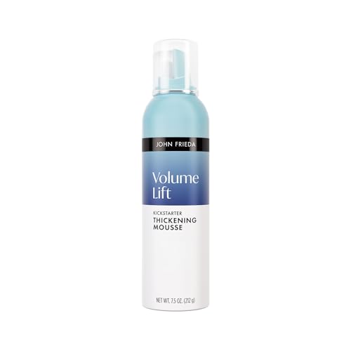 John Frieda Volume Lift Kickstarter Thickening Mousse, Volumizing Mousse For Fine Hair, 7.5 Oz