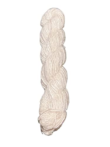 Recycled Chunky Banana Silk Yarn For Knitting, Weaving And Crochet / Thick Yarn 100Gm (White) #TOP19