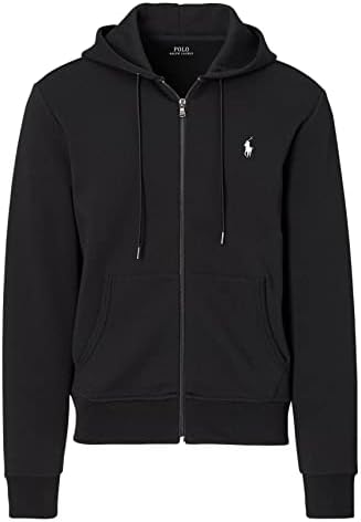POLO RALPH LAUREN Double Knit Tech Fleece Hoodie - XL - Black
