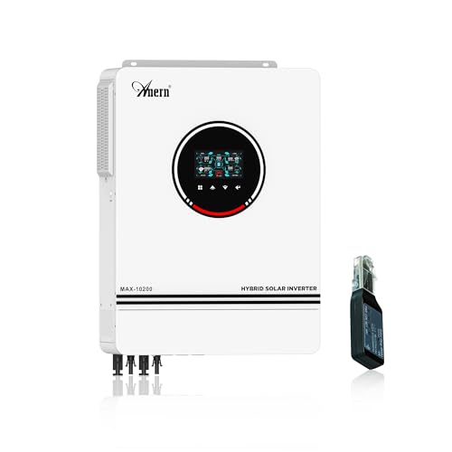 Image of Anern 10.2KW Hybrid Solar Inverter with WiFi 48V DC to 220VAC All in One