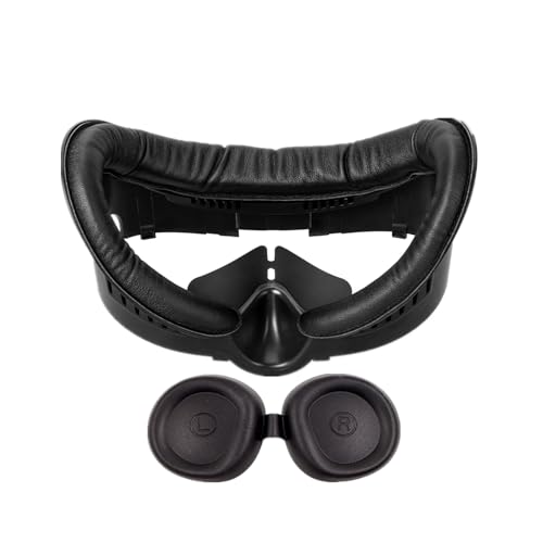 LICHIFIT �t�F�C�X�J�o�[+�����Y�J�o�[�Efor Meta Quest 3�p ���U�[ �A�C�}�X�N �ی� �Ռ� �h�� ����h�~ �ʋC�f�U�C�� �������ȒP �t�F�C�X�N�b�V���� �t�F�C�X�J�o�[ VR�p�t�F�C�X�J�o�[ VR�S�[�O���A�N�Z�T���[ �i�u���b�N�j