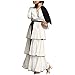 Dasongff Abaya Robe Kaftan gâteau avec Ceinture Robe de Femme Arabe Robe de Femme Musulmane Islamique Jupe Carreaux Rouge