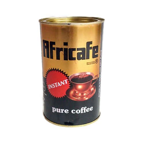 Africafe Pure Instant African Coffee from Tanzania, Case Pack of 16 Cans, 250gm Each