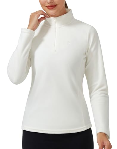 Pioneer Camp Women's Polar Fleece Quarter Zip Pullover Long Sleeve Lightweight Sweatshirt Thermal Athletic Base Layer Tops2