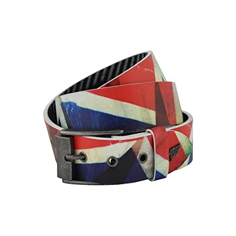 Lowlife Jack Leather Belt with Union Jack Design Cover