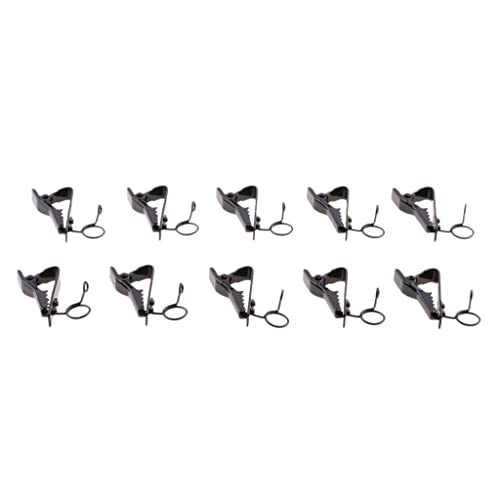 Clips metálicos tipo anillo de 9 mm para evitar caídas de micrófonos de solapa 1