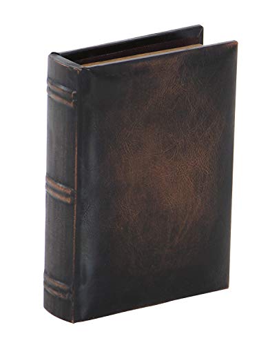 デコ79ライブラリ木製レザーBook、13 by 10 by 8インチ、セットの3