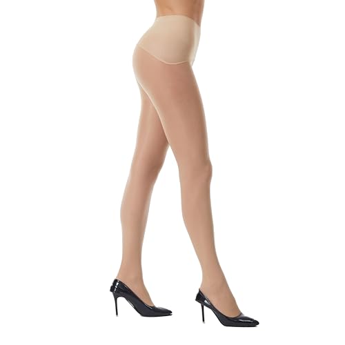 Image of Frola Oil Shiny Stockings Pantyhose 360Seamless Crotch High Waist Smooth Tights for Women