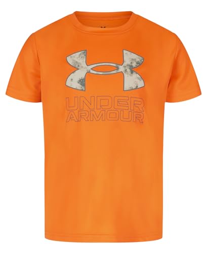 Image of Under Armour Boys Short Sleeve Core Graphic T-Shirt, Lightweight & Breathable, Relaxed Fit