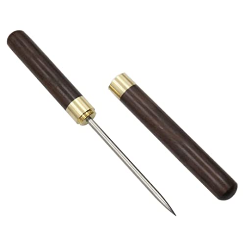 Ice Picks for Breaking Ice, Stainless Steel Ice Pick with Wooden Handle & Cover, Ice Pick Tool for Kitchen, Bars, Bartender, Picnics, Camping