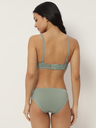 Image of Full Coverage Comfortable Wireless Padded Bra and Hot Panty Set for Women's and Girls