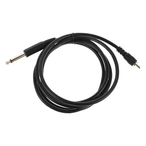 TOYANDONA Cable de Audio Mono de Guitarra de 6,35 Mm a Rca Macho 1,8 M Cable de Instrumento para Amplificador y Altavoz Compatible Equipos de Estudio y Escenario Resistente al Desgaste
